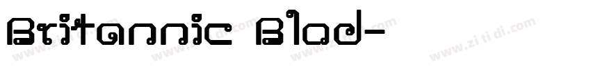 Britannic Blod字体转换